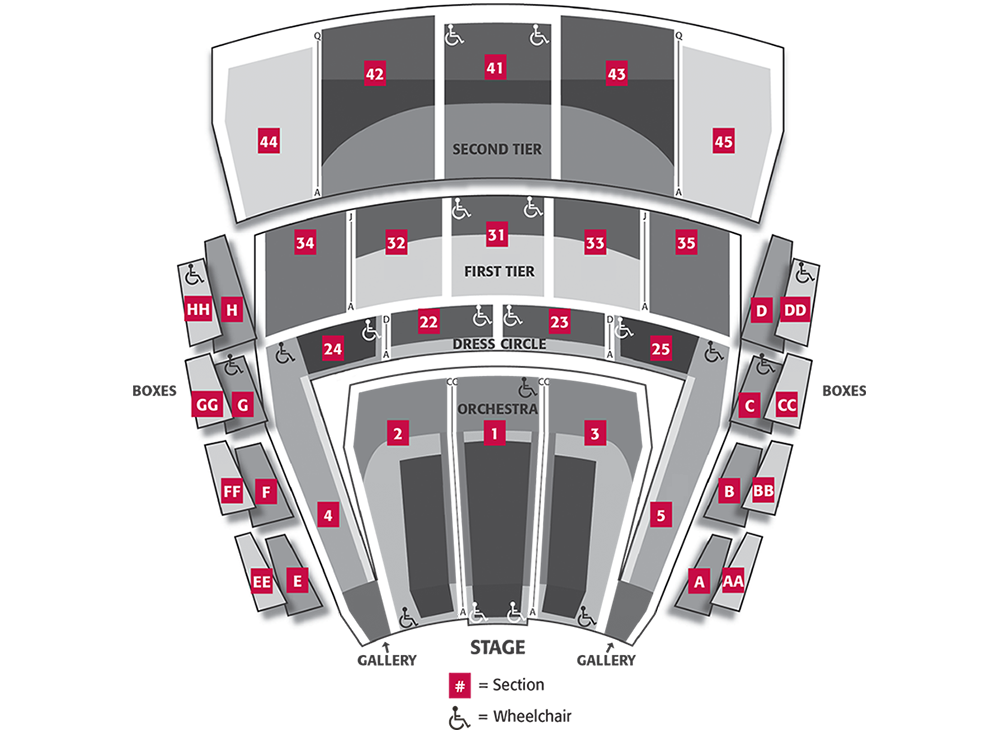 Mccaw Hall Interactive Seating Chart